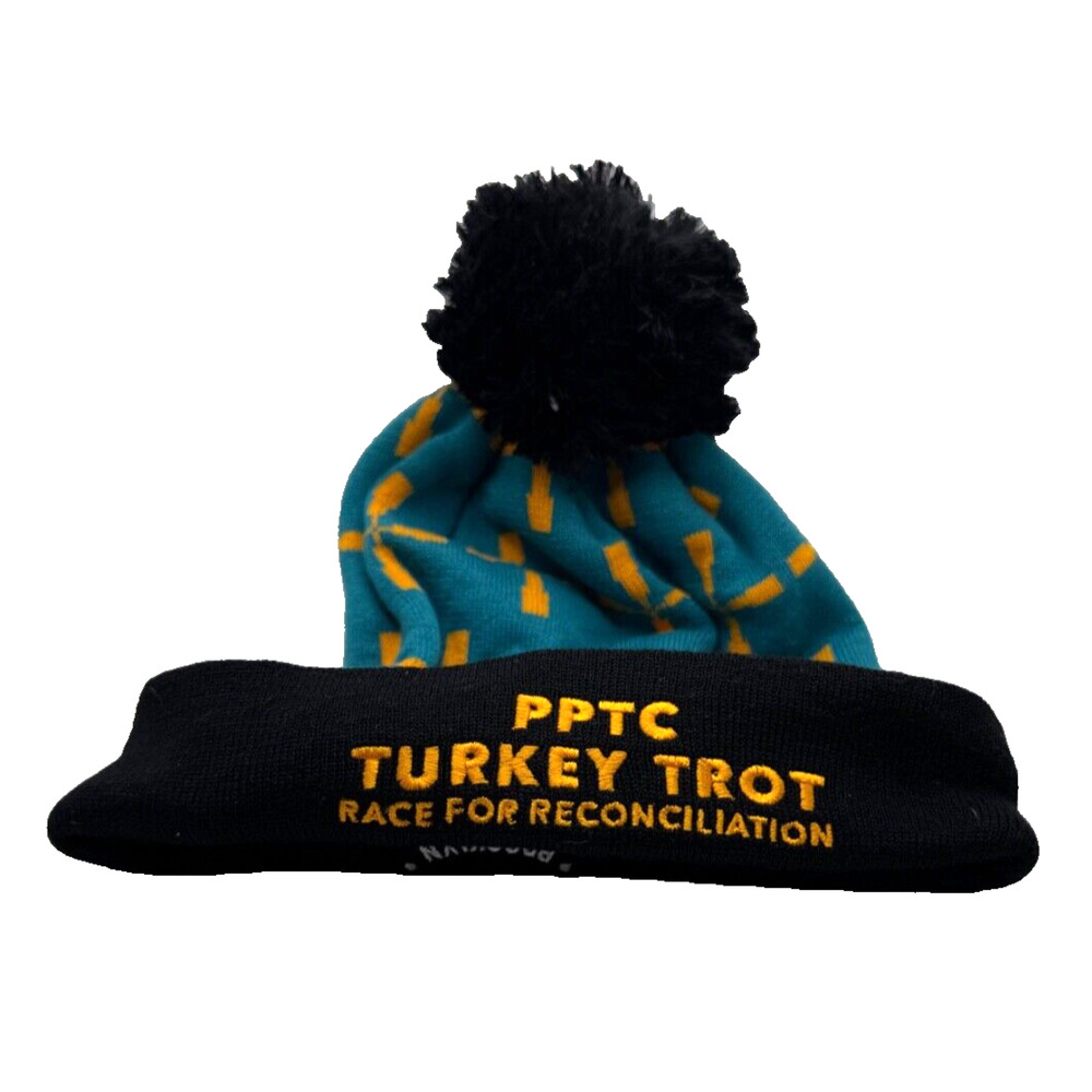 Prospect Park Brooklyn NY Turkey Trot Beanie Hat Locale NYC Rare Winter Pom NWT - Picture 11 of 15